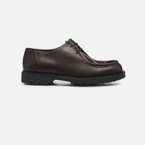 Mocassins derbies Padror noir-marron
