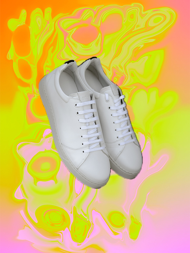 Sneakers Gravière cuir recyclé