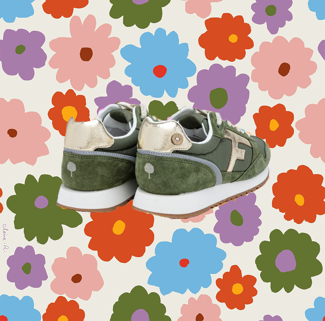 Sneakers Elm kakis