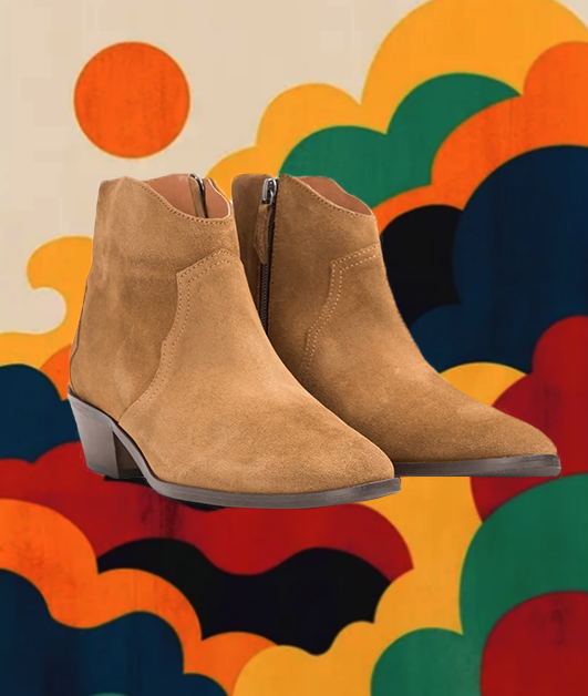 Cowboy boots en daim
