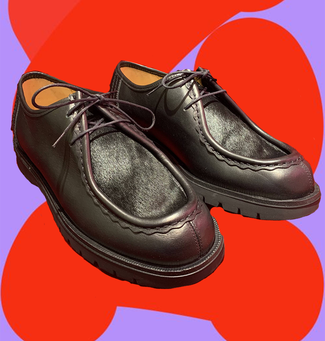 Mocassins derbies Padrini noir
