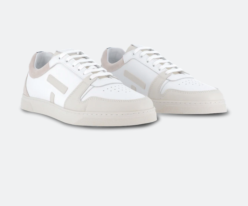 Sneakers Sansaho cuir blanc