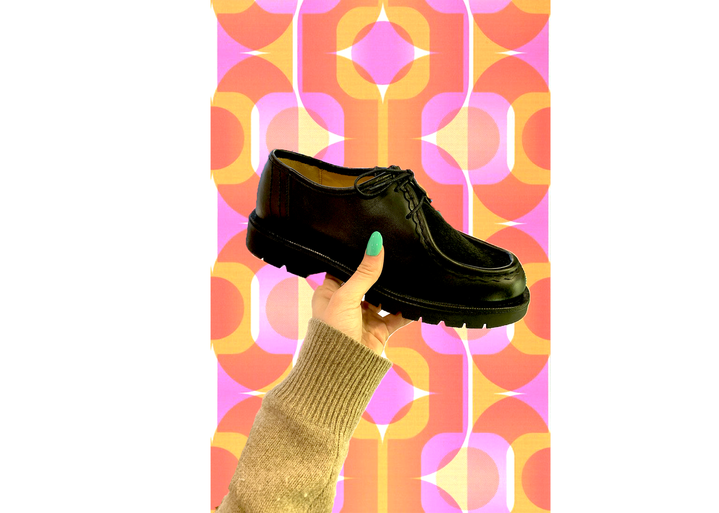 Mocassin derby Padrini noir