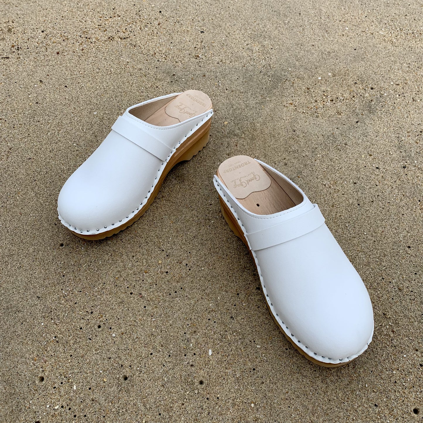 Sabots blancs Da Vinci Good Guys Don't Wear Leather x Troentorp
