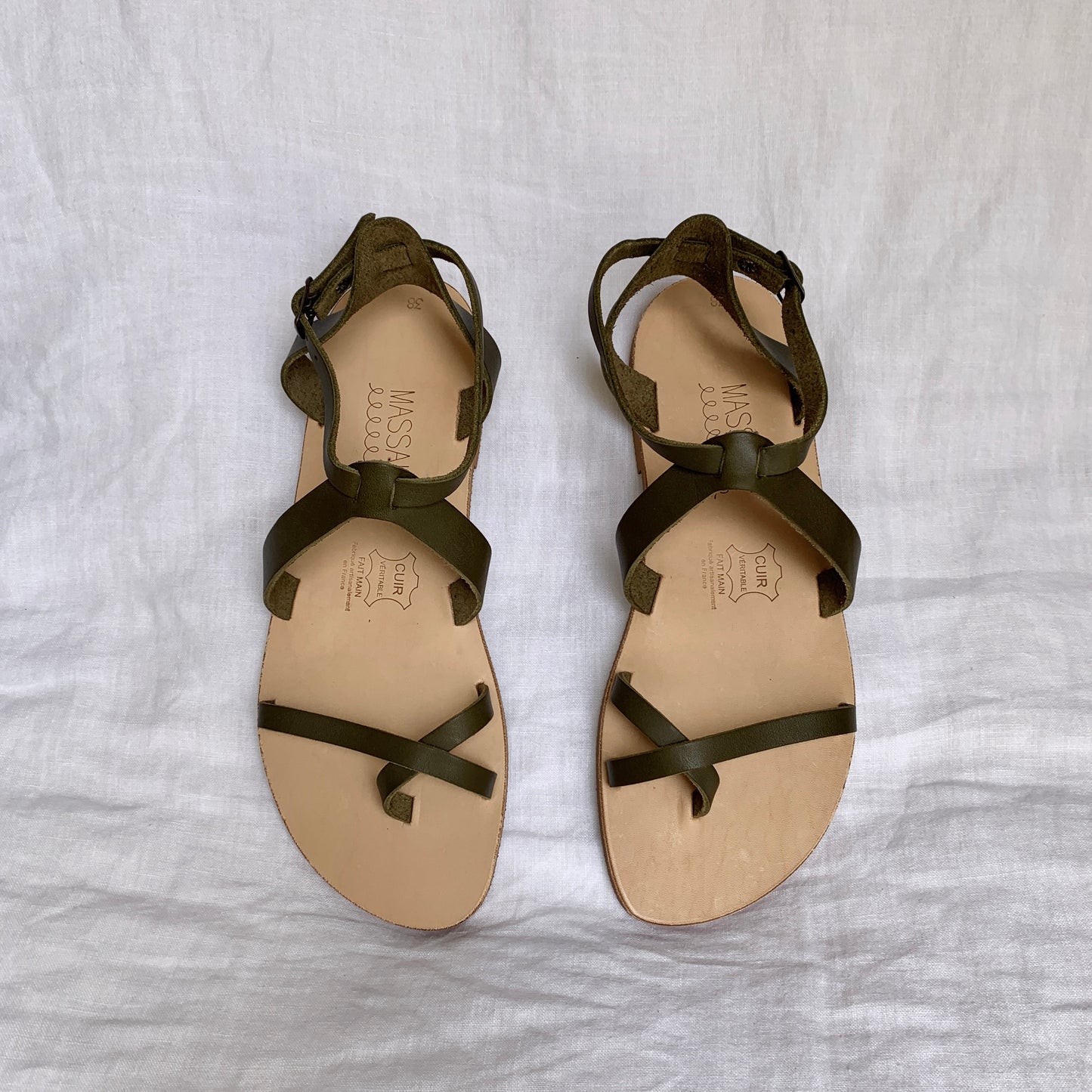 Sandales Yvette kakis
