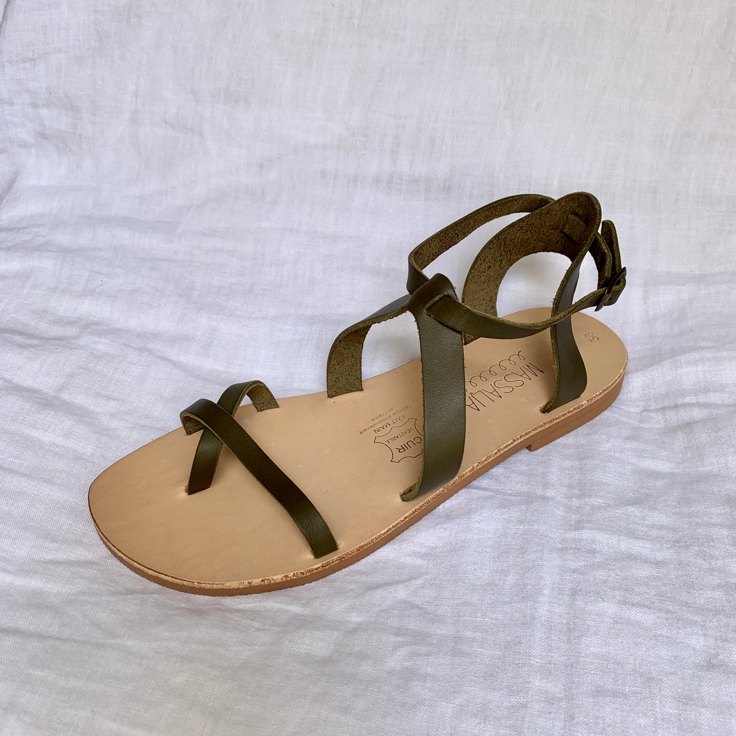 Sandales Yvette kakis