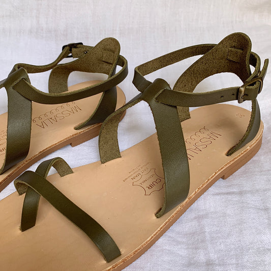 Sandales Yvette kakis