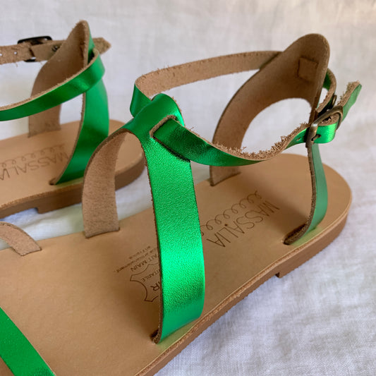 Sandales Yvette vertes