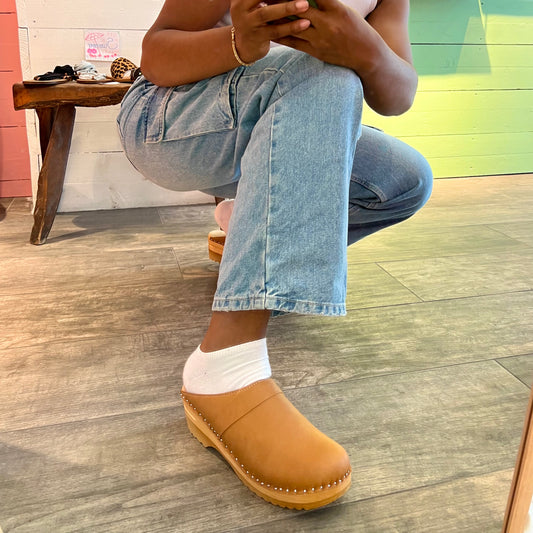 Sabots miel Da Vinci Good Guys Don't Wear Leather x Troentorp