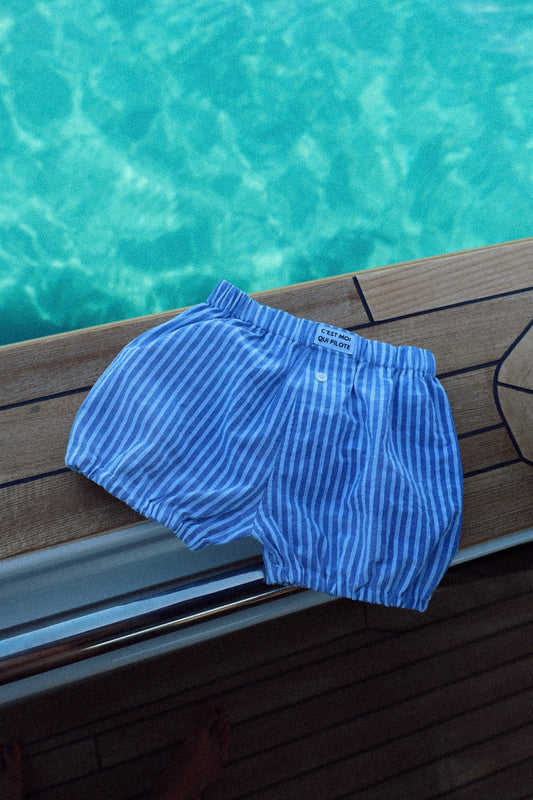 Bloomer bébé Rayures parasol bleu