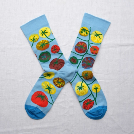 Chaussettes Bonne Maison Tomate Azur