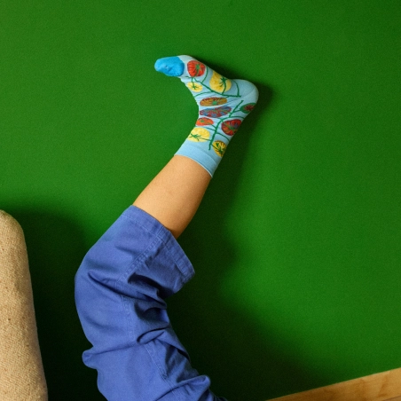 Chaussettes Bonne Maison Tomate Azur