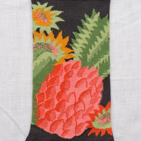 Chaussette Bonne Maison Ananas Faux-Noir