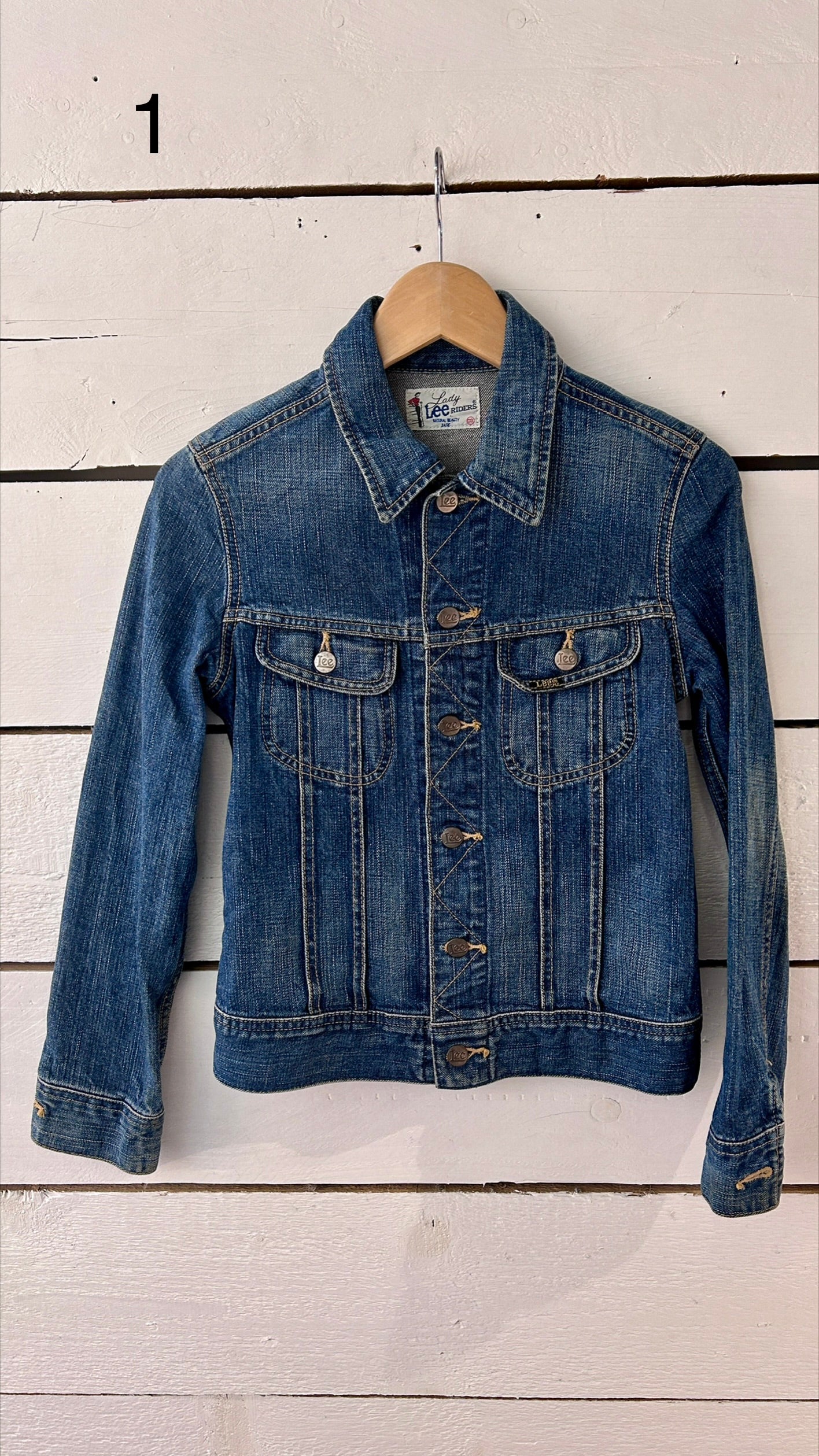 Lot veste en jean Lee vintage