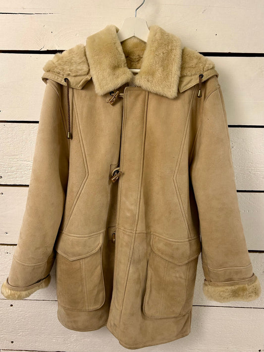 Manteau peau retournée