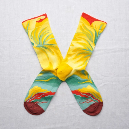 Chaussettes Bonne Maison Fleur Multicolore