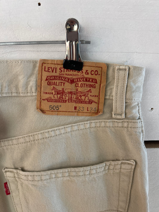 Levi’s 505 w33 beige