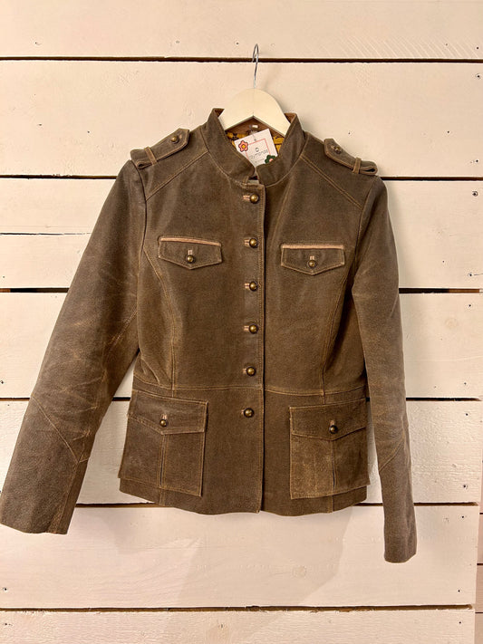 Veste cuir inspiration militaire