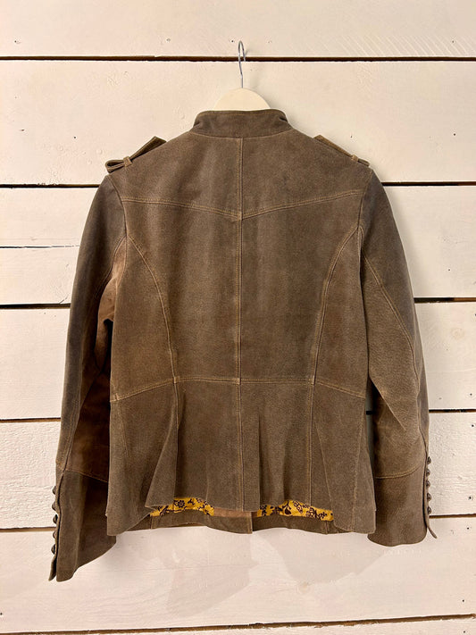 Veste cuir inspiration militaire