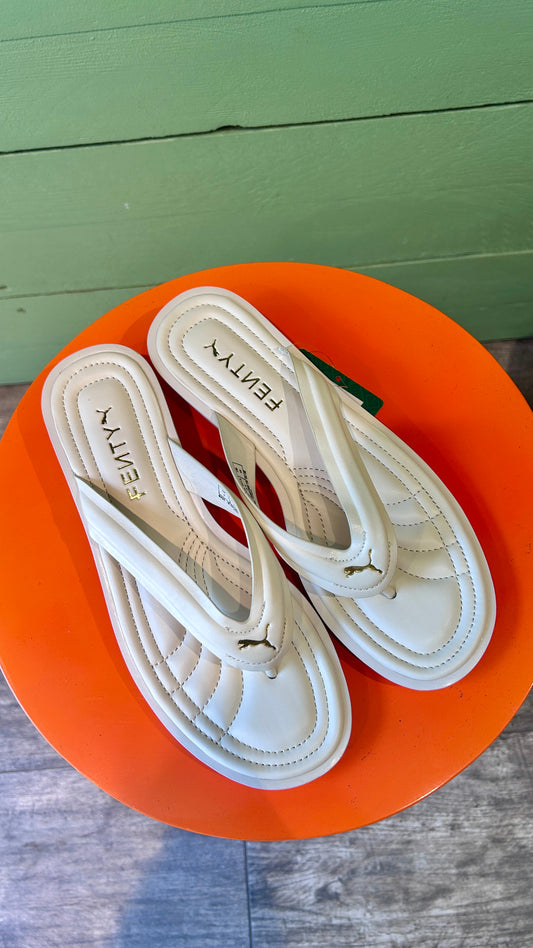 Puma x Fenty Cat cleat L Alpine Snow and gold