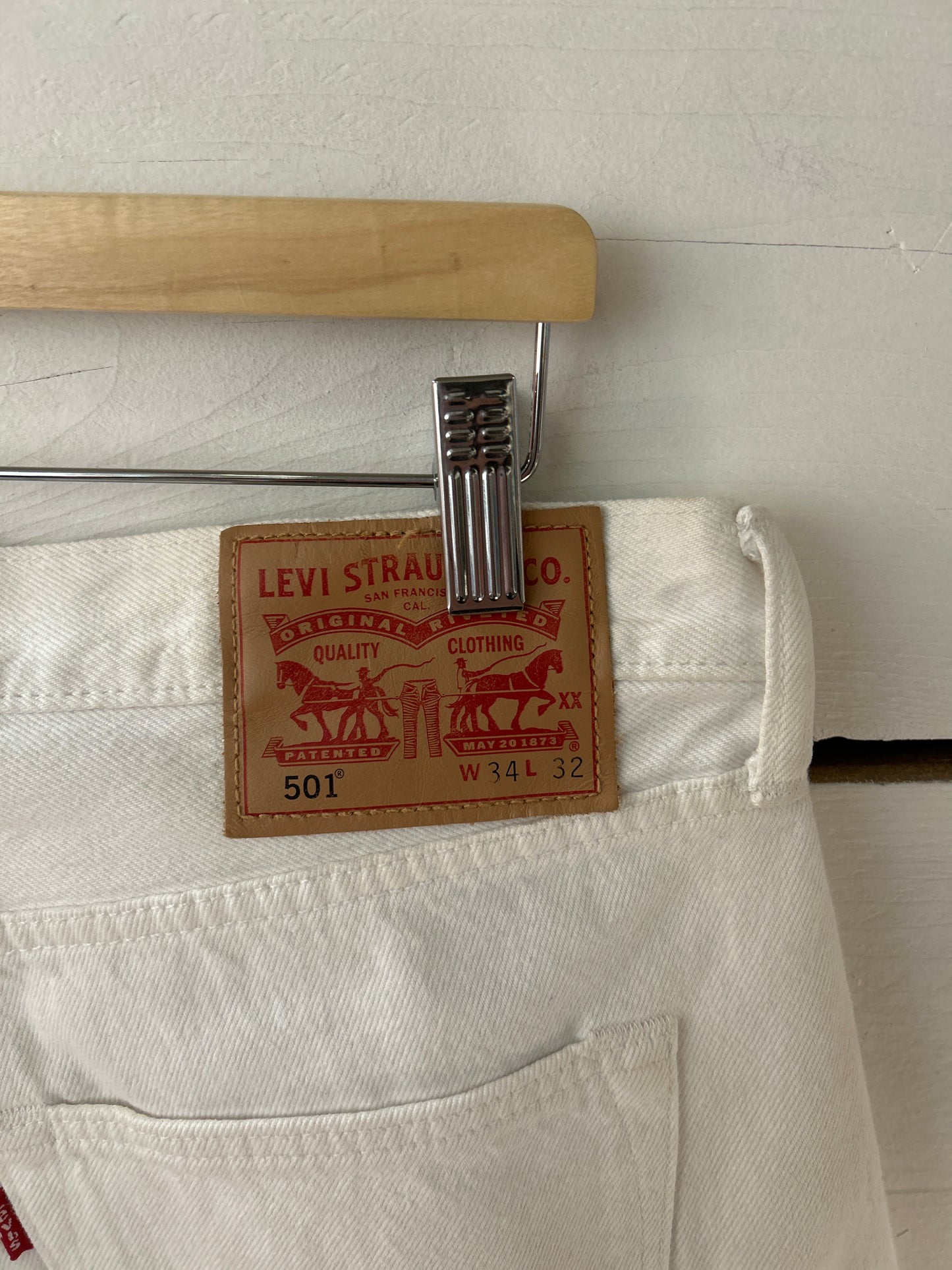 Levi’s 501 w34 blanc