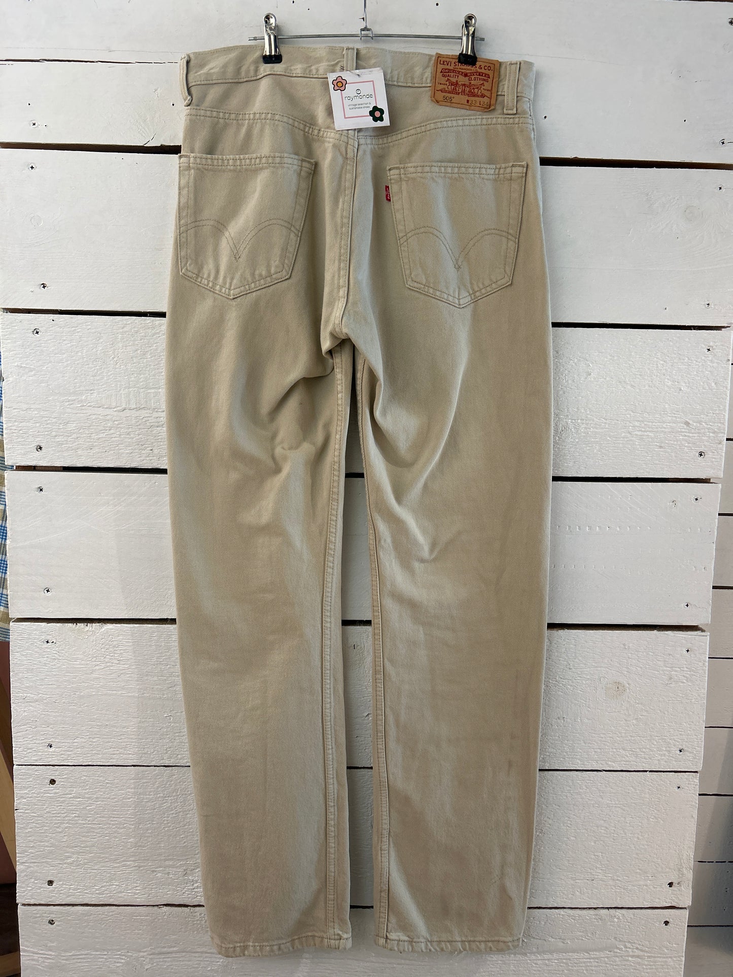 Levi’s 505 w33 beige