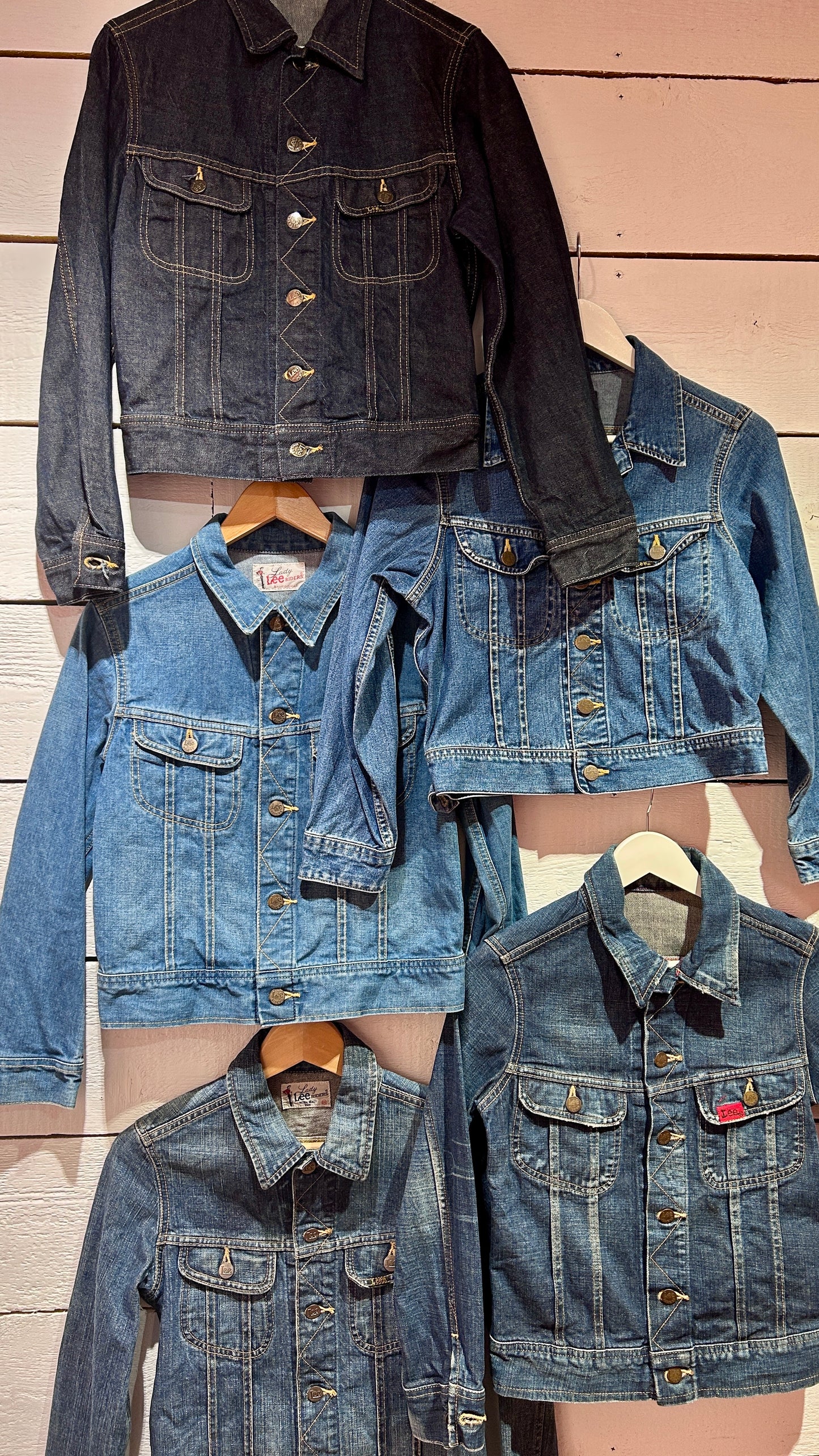 Lot veste en jean Lee vintage