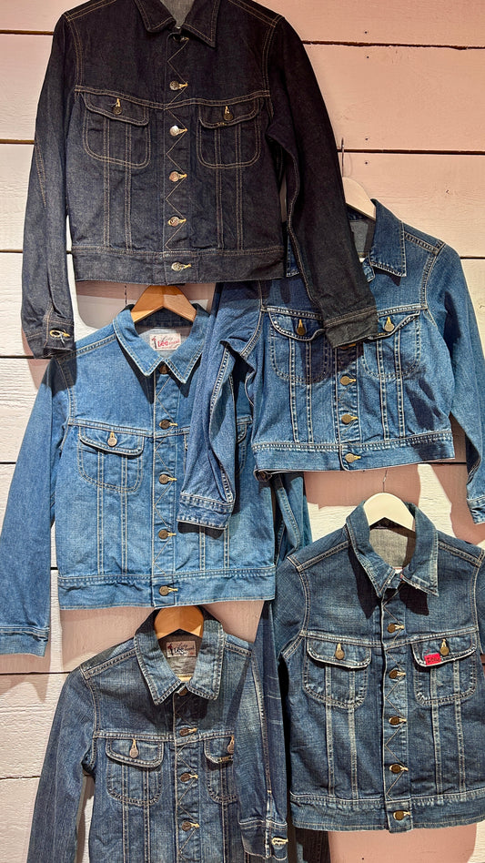 Lot veste en jean Lee vintage