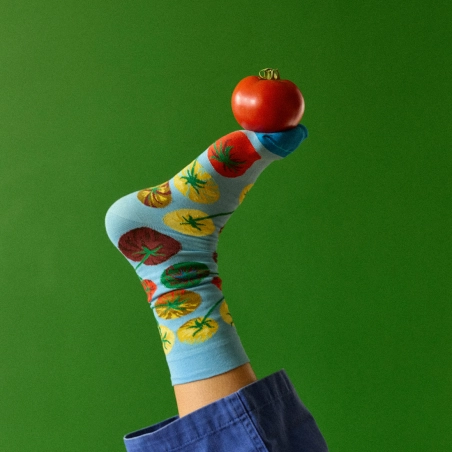 Chaussettes Bonne Maison Tomate Azur