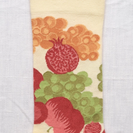 Chaussettes Bonne Maison Fruits Ecru