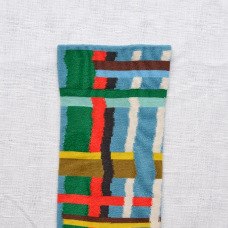 Chaussettes Bonne Maison Bleu Princier