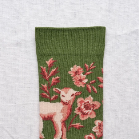 Chaussettes Bonne Maison Agneaux Cactus