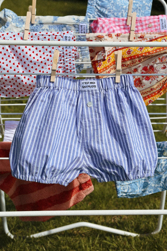 Bloomer bébé Rayures parasol bleu