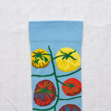 Chaussettes Bonne Maison Tomate Azur
