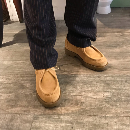 Mocassins derbies Padror beiges