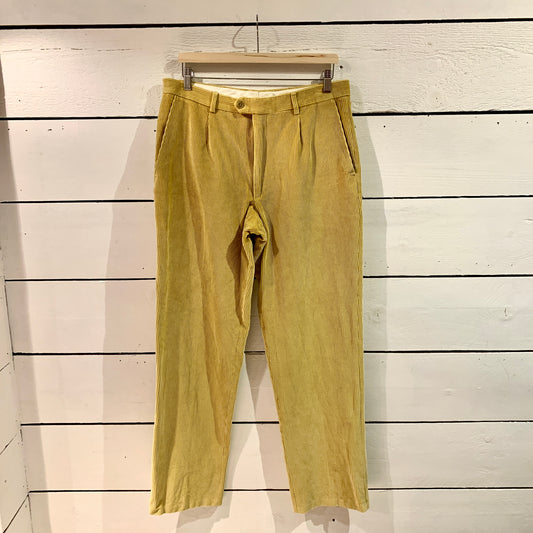 Pantalon en velours jaune
