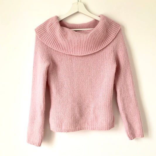 Pull angora col tombant