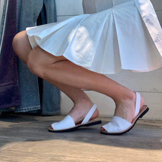 Sandales Minorquines blanches