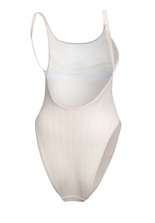 Maillot de bain une-pièce Ambrogio Blanc jacquard