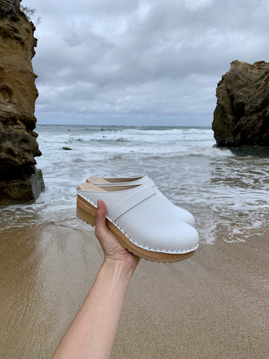 Sabots blancs Da Vinci Good Guys Don't Wear Leather x Troentorp