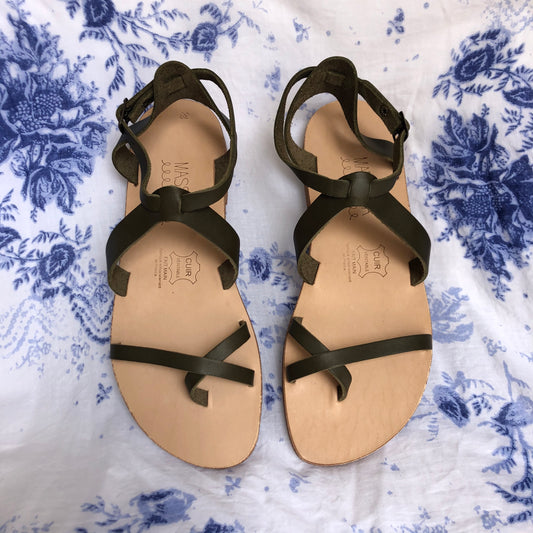 Sandales Yvette kakis