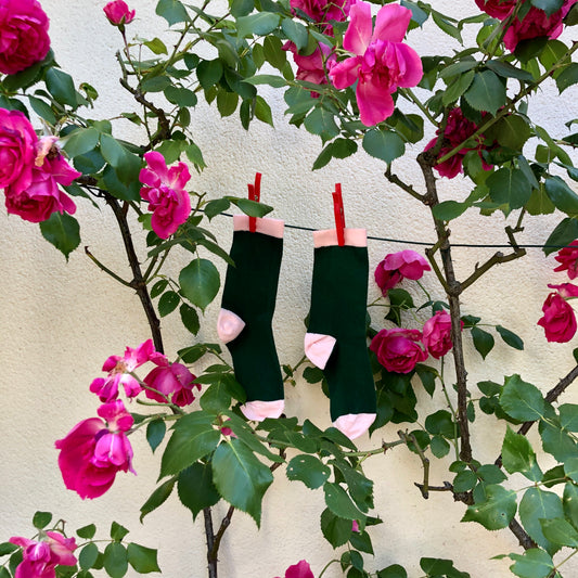 Chaussettes Paulette en Verte