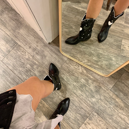 santiags Taylor noires et blanches