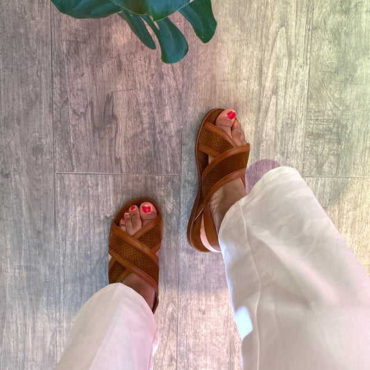 Sandales Leila chesnut