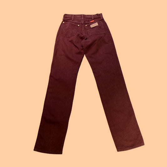 pantalon jean bordeaux Wrangler t.34/36